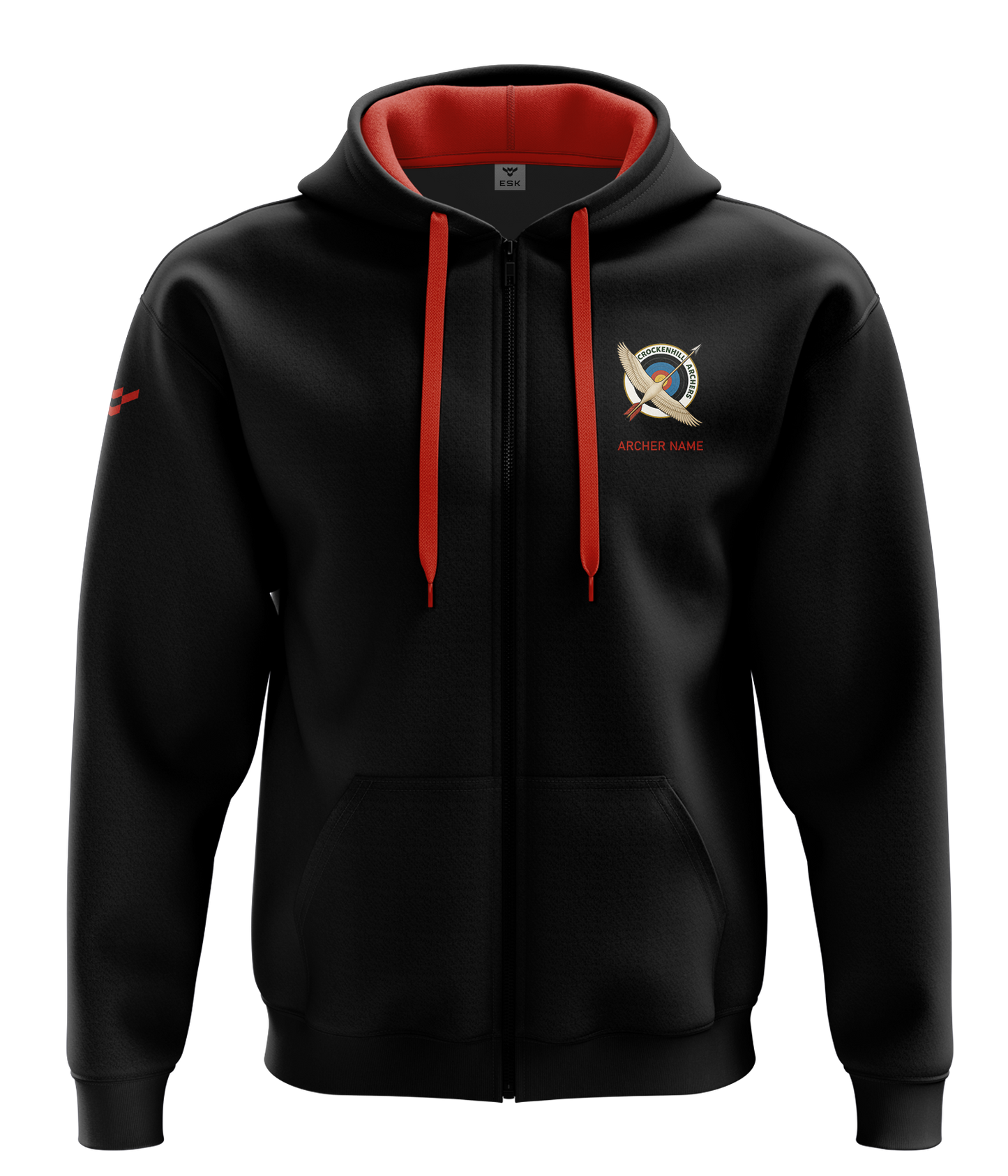 Crockenhill Archers Cotton Zip Hoodie