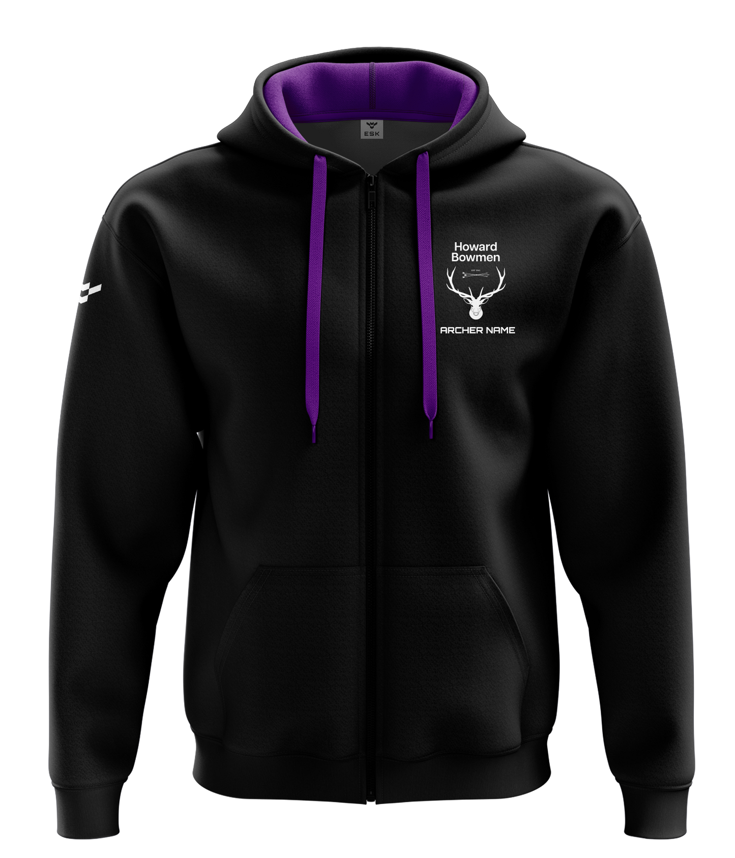 Howard Bowmen Cotton Zip Hoodie
