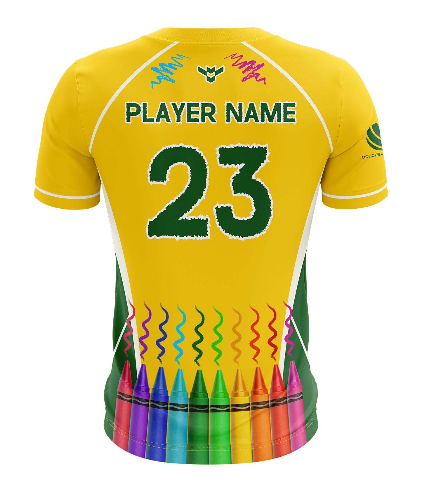 Crayons Dodgeball Player Shirt