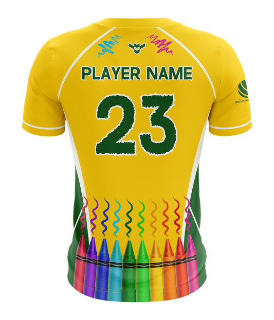 Crayons Dodgeball Player Shirt