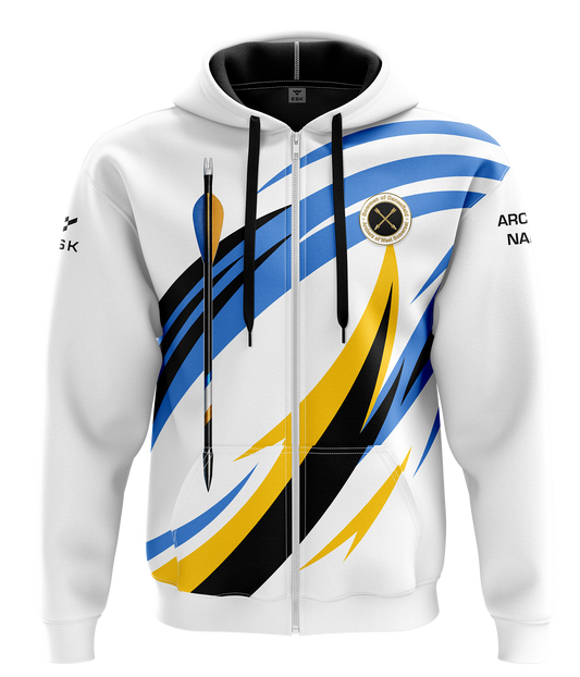 Bowmen of Danesfield White Zip Hoodie