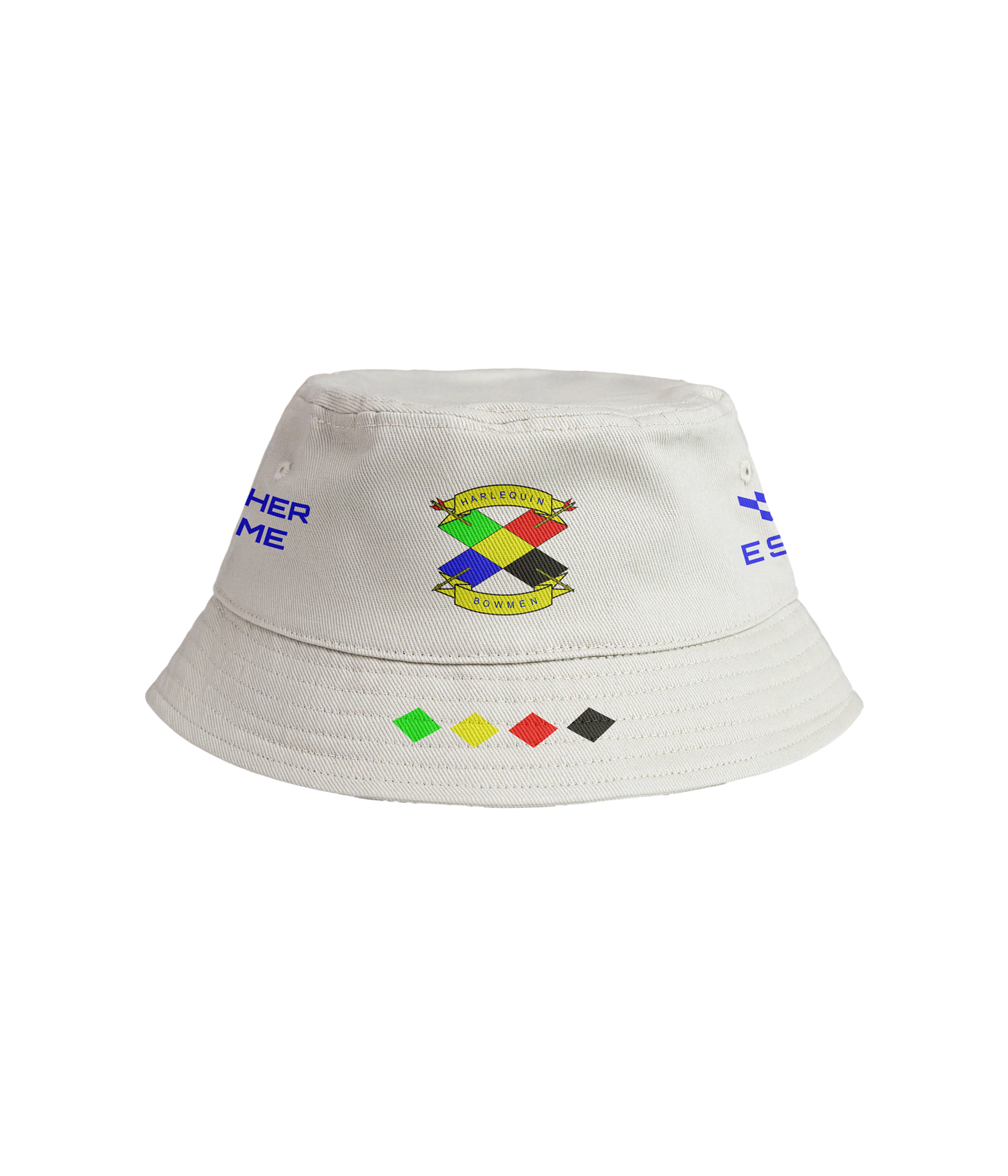 Harlequin Bowmen White Bucket Hat