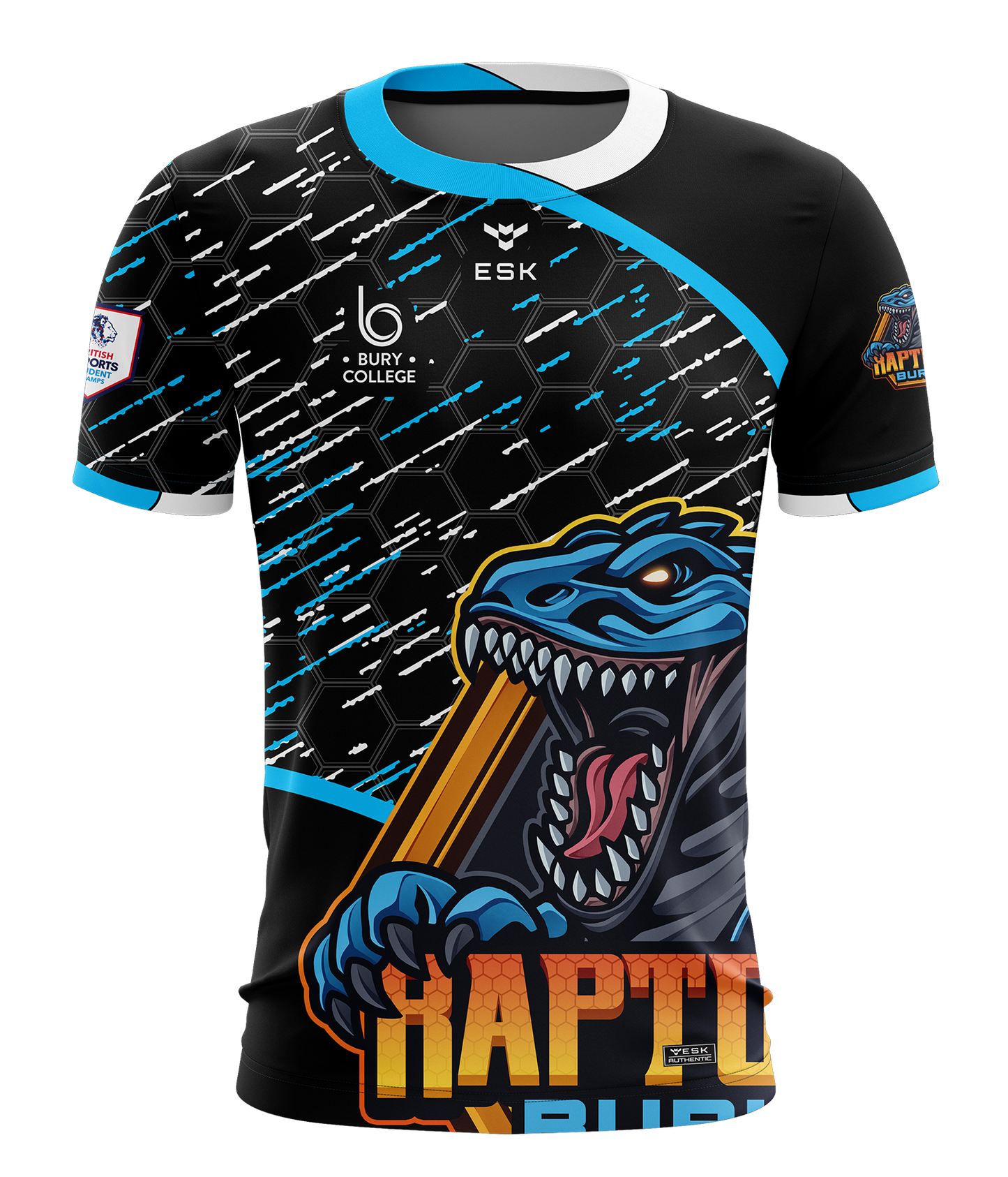 Bury Raptors Blue Esports Jersey