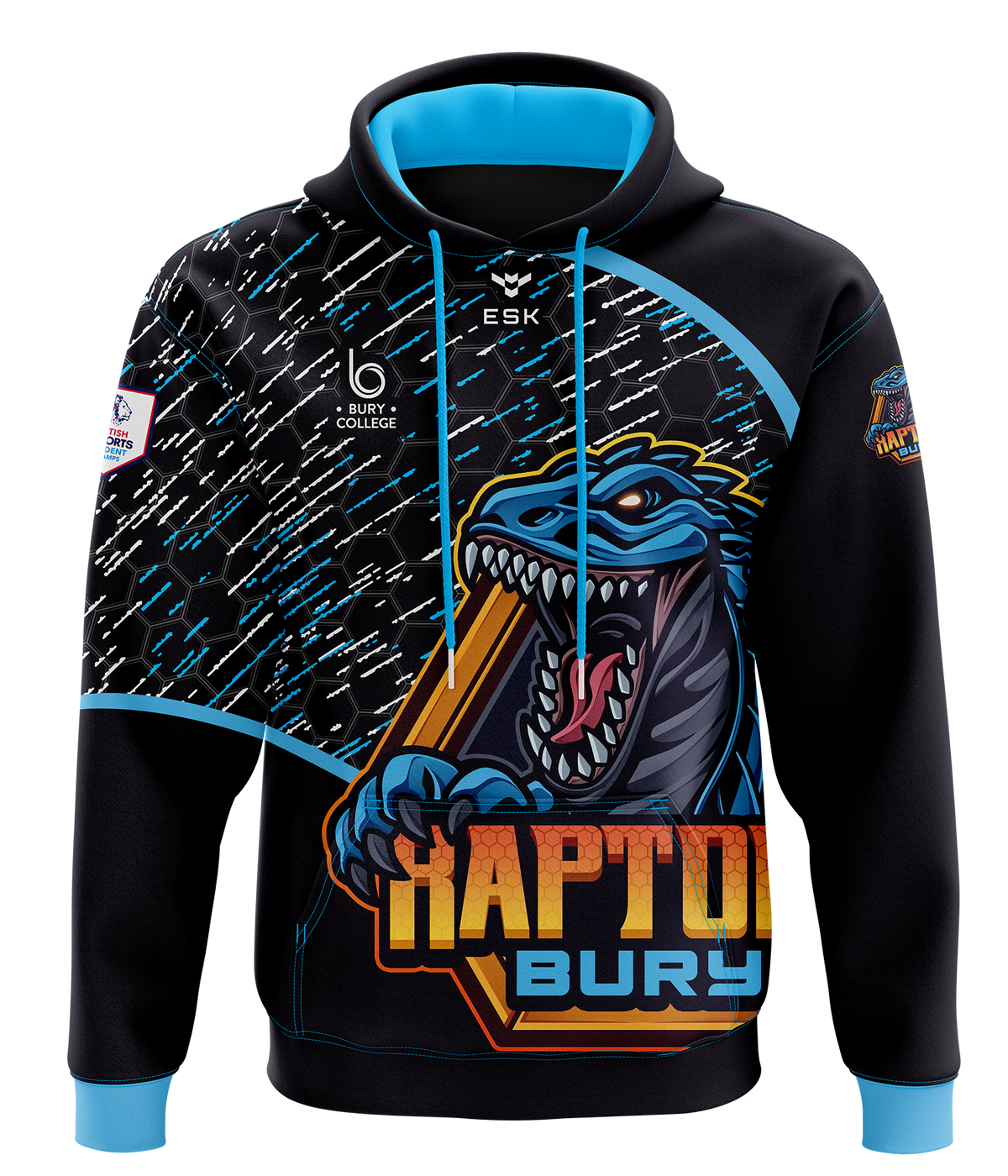 Bury Raptors Blue Esports Hoodie