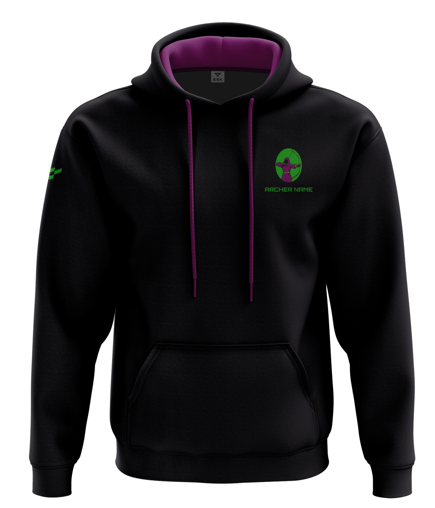 Botolph's Bowmen Purple Cotton Hoodie