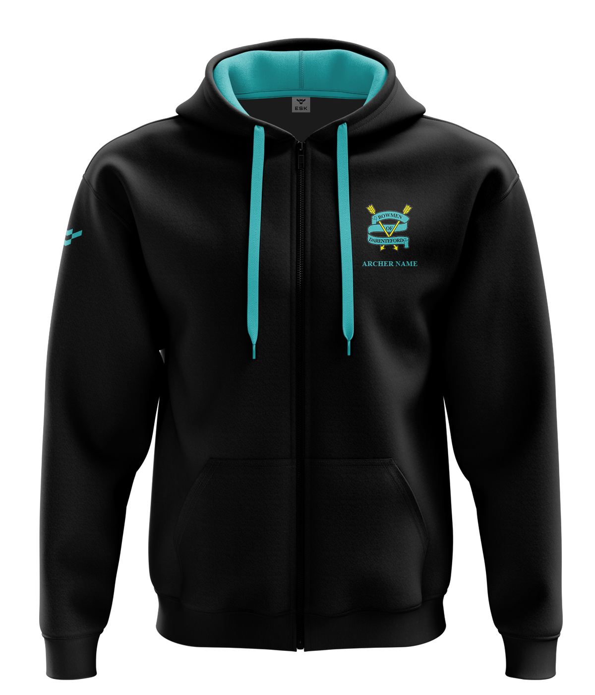 Bowmen of Darenteford Cotton Zip Hoodie