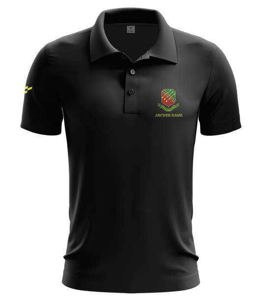 Eccles Archery Club Black Polo