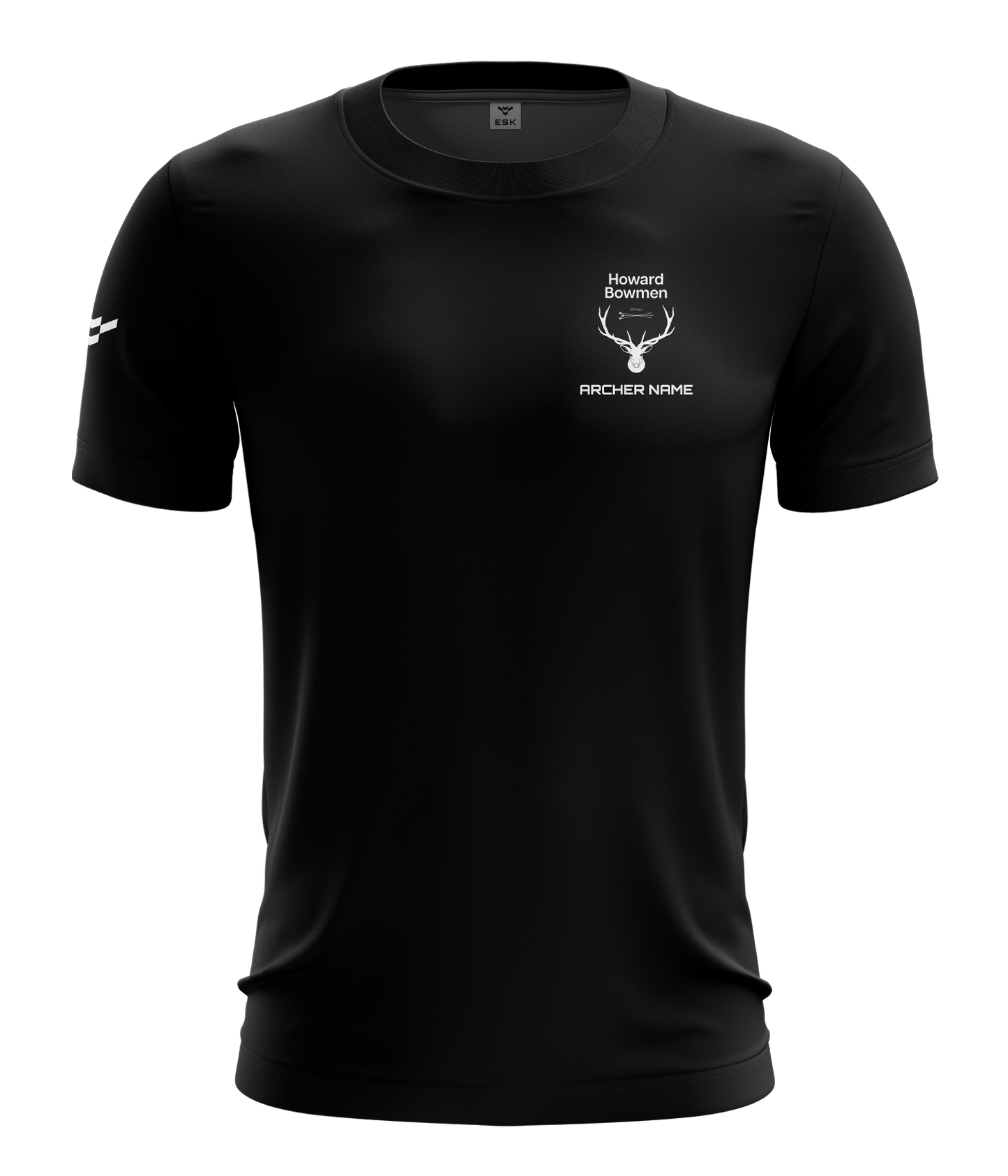 Howard Bowmen Black Cotton T-Shirt