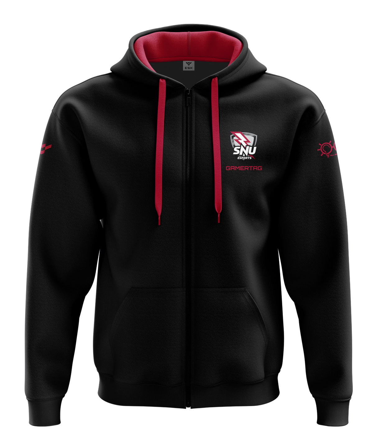 SNU Crimson Storm Cotton Zip Hoodie