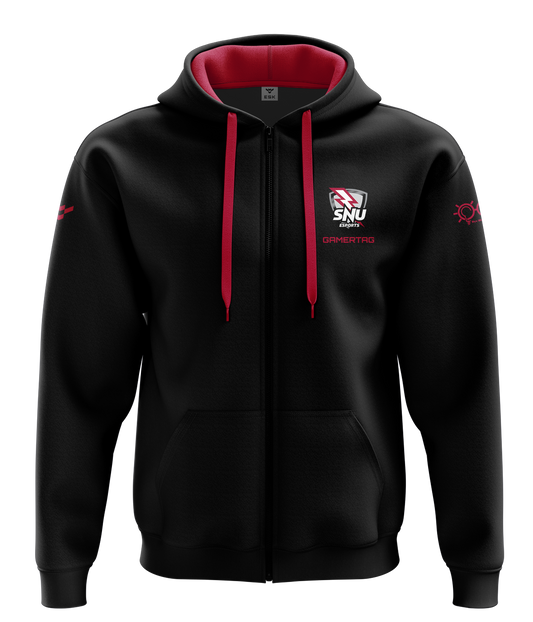 SNU Crimson Storm Cotton Zip Hoodie