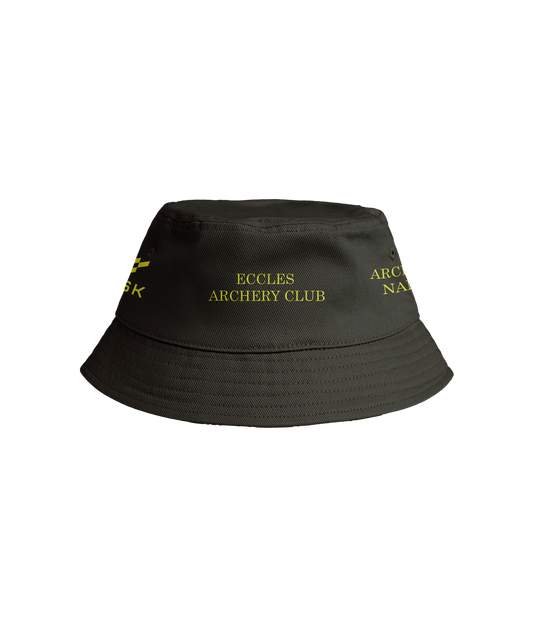 Eccles Archery Club Black Bucket Hat