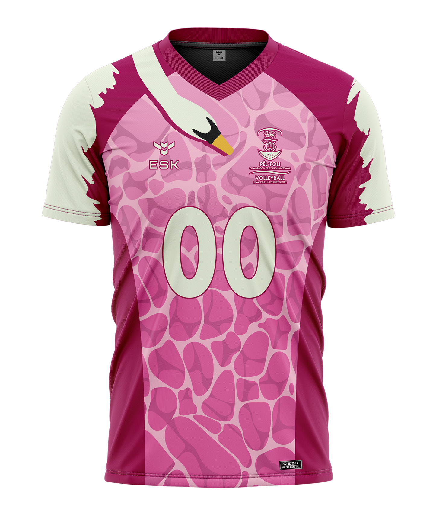 Swansea University Pink Volleyball Shirt