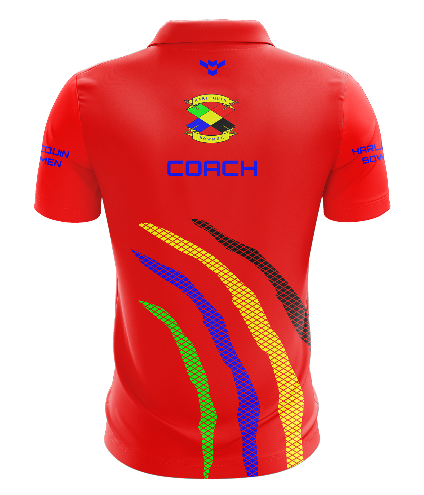 Harlequin Bowmen Coaching Red Polo
