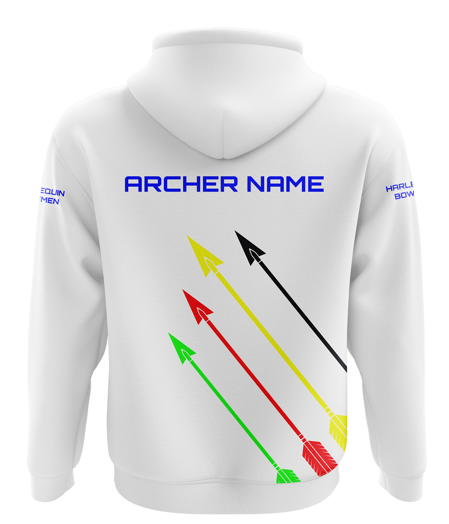 Harlequin Bowmen White Competition Hoodie