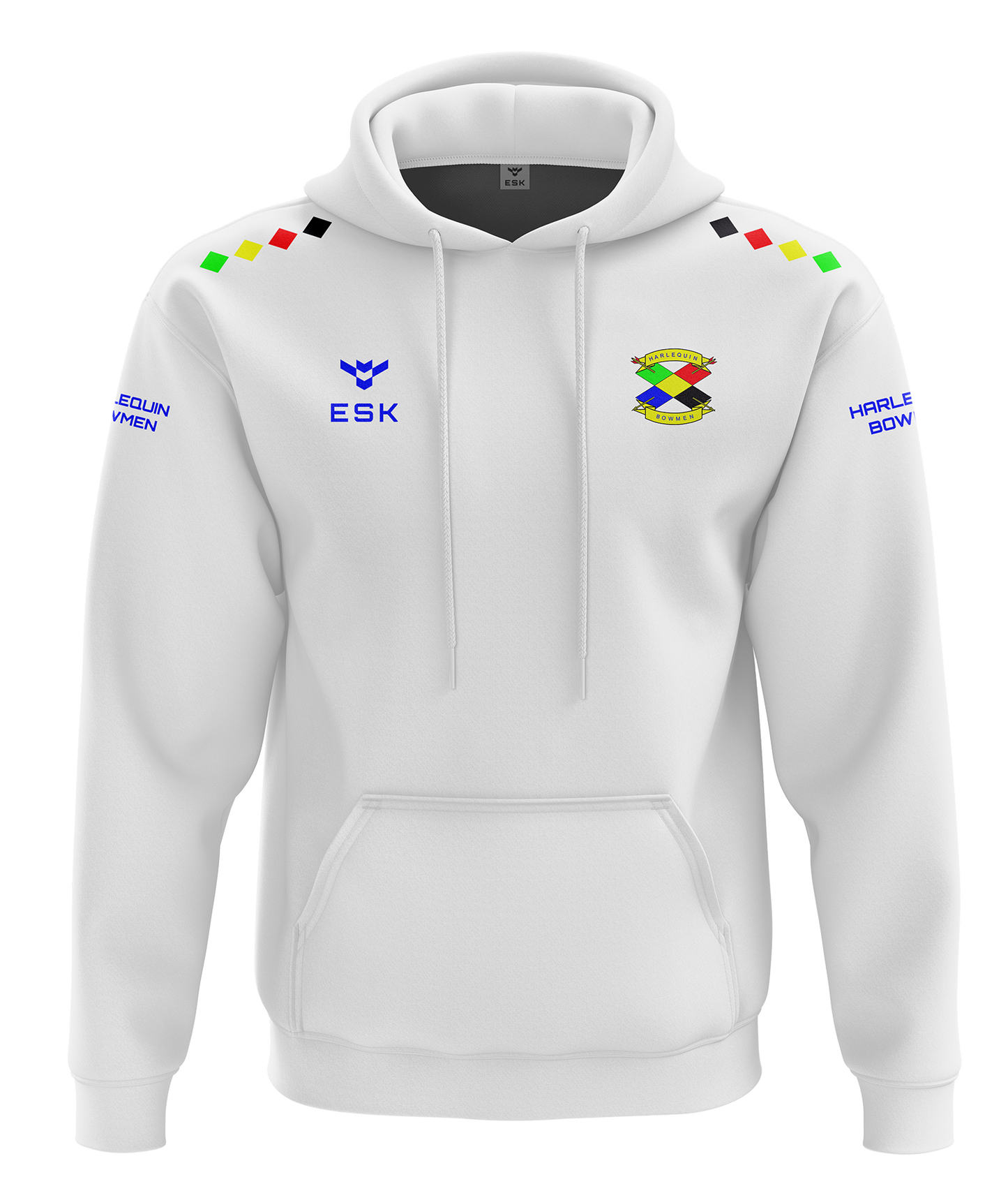 Harlequin Bowmen White Competition Hoodie
